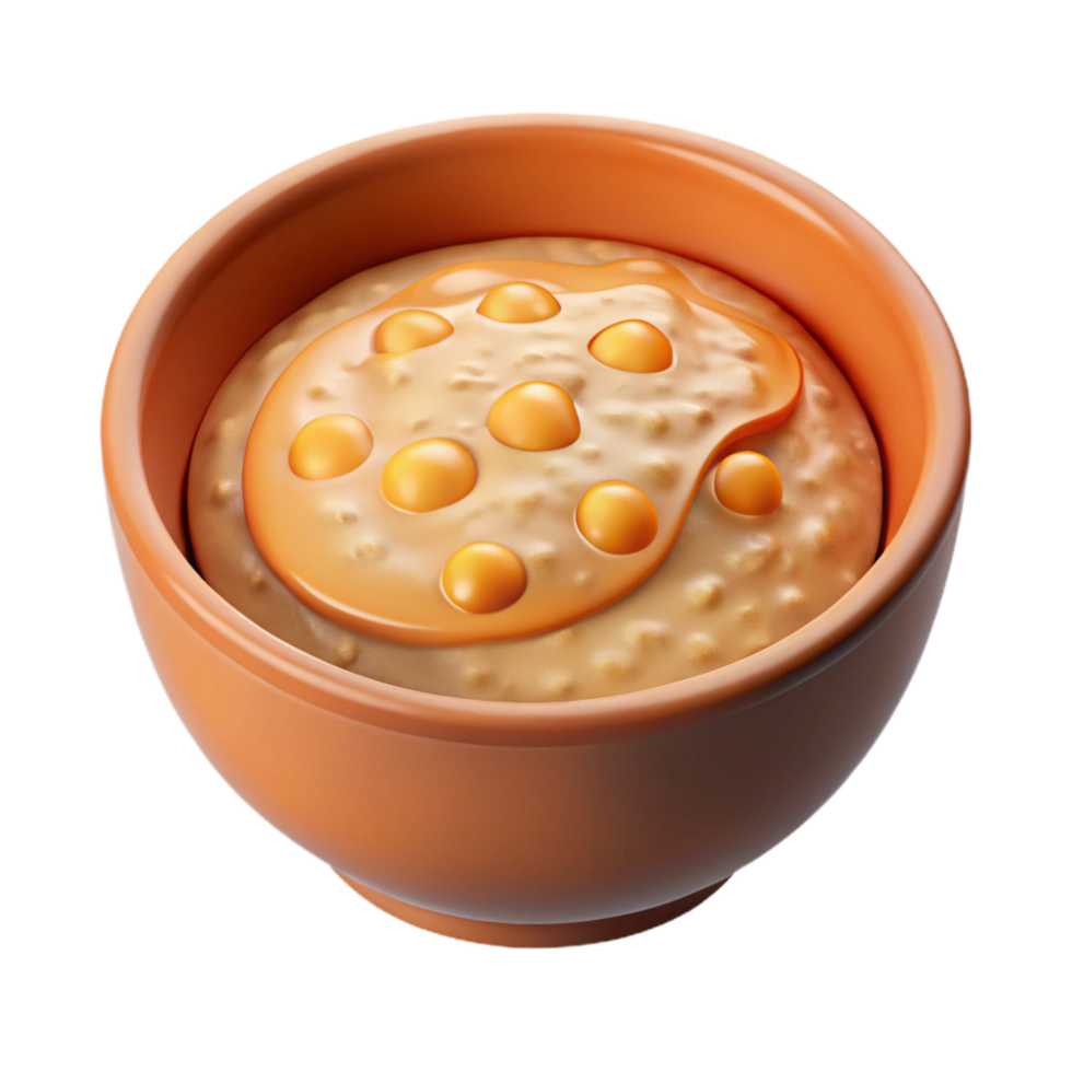 impressive modern Bowl of Oatmeal Top View Warm Lighting Cutout exclusive png