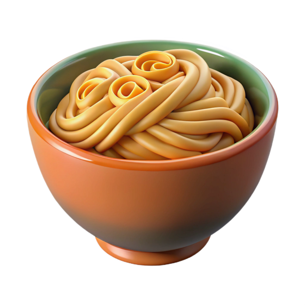 elegant traditional Bowl of Ramen Noodles Isolated high resolution png