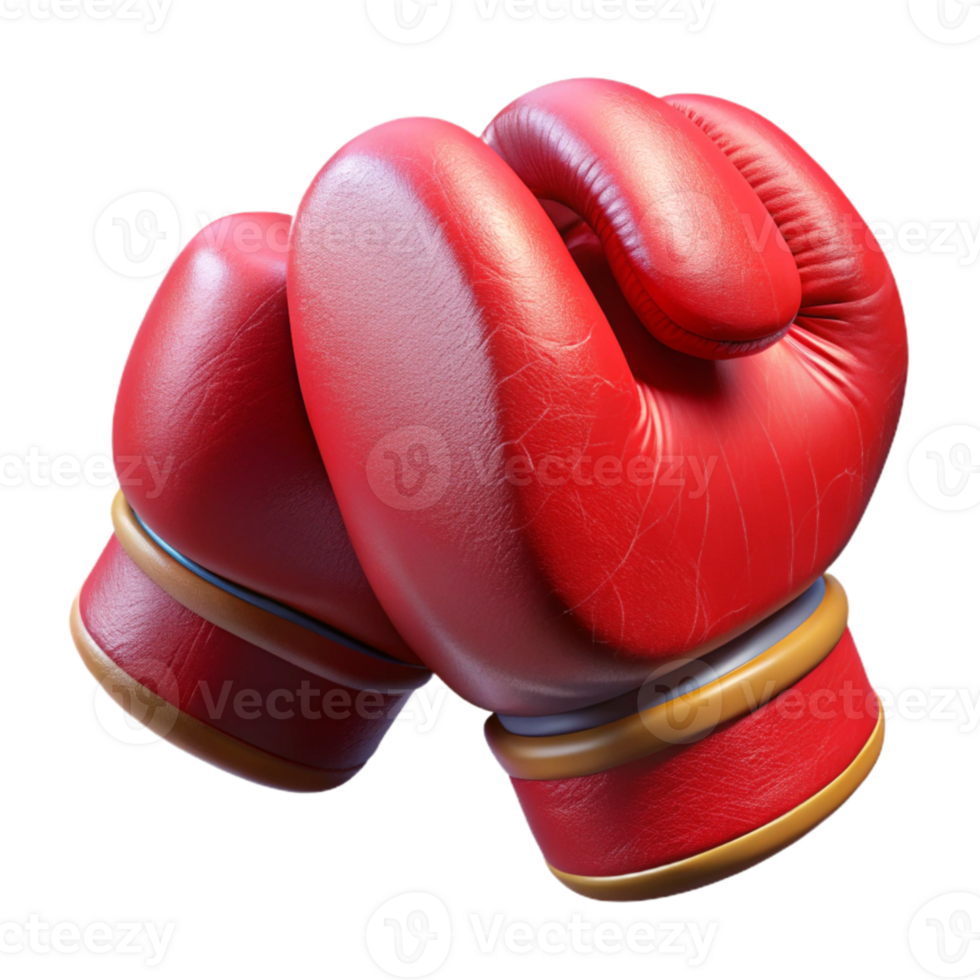 stunning modern Boxing Gloves Red Leather Transparent Background Cutout exclusive png
