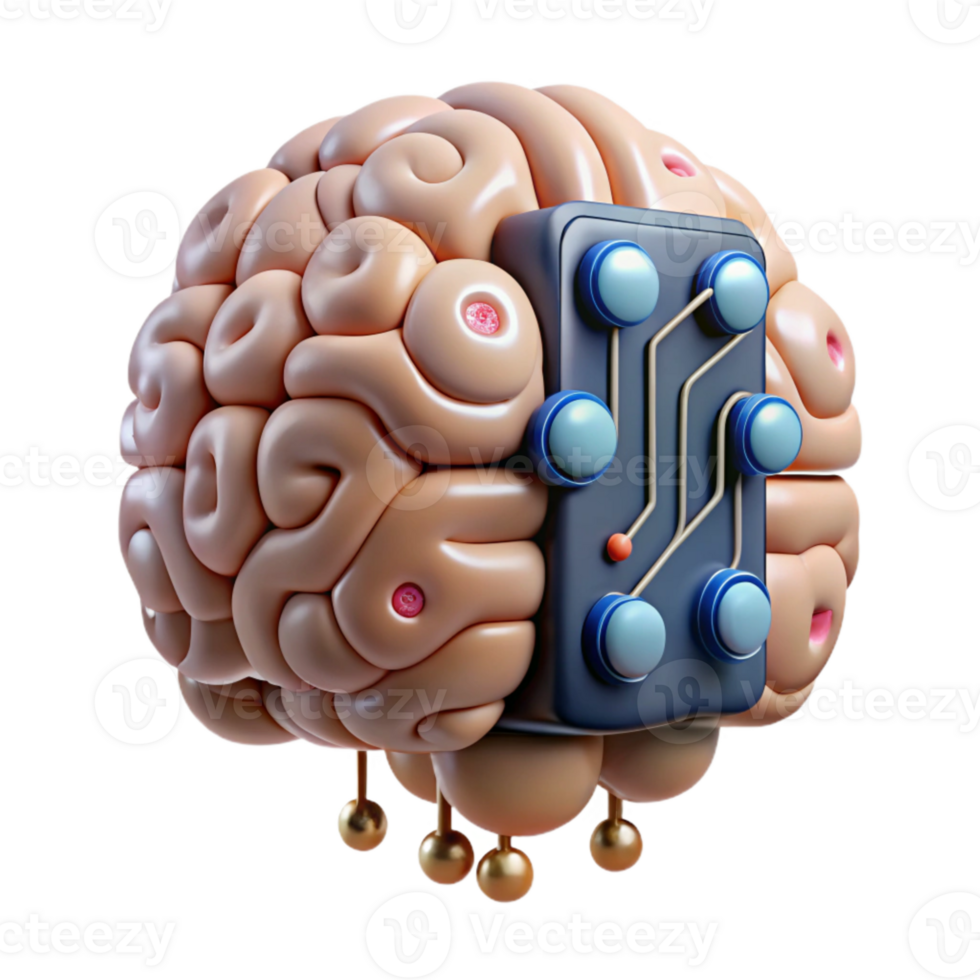 wonderful traditional Brain Computer Interface with Neural Network Transparent Element genuine png