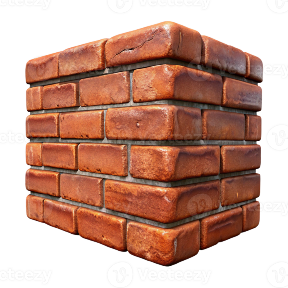 impressive abstract Brick Wall Texture Aged Appearance Cutout high quality png
