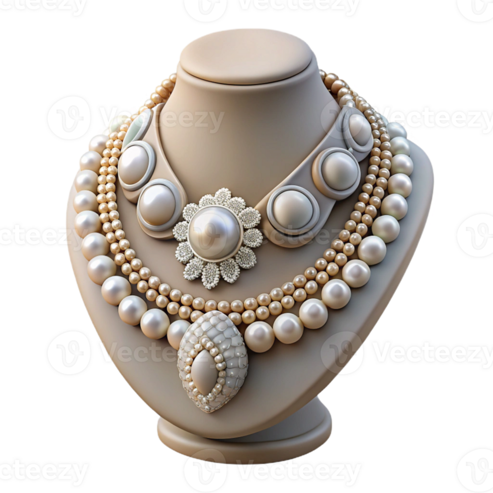 magnificent traditional Bridal Jewelry Necklace Pearl Diamond Design Transparent Background original png