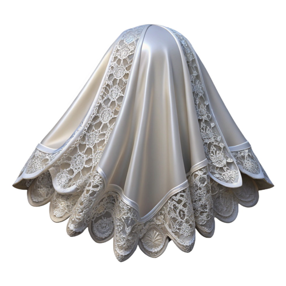 extraordinary abstract Bridal Veil Lace Detailed Edge Isolated original png