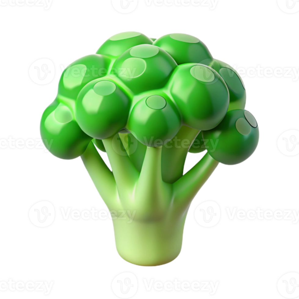 wonderful contemporary Broccoli Florets Green Texture Transparent Cutout authentic png