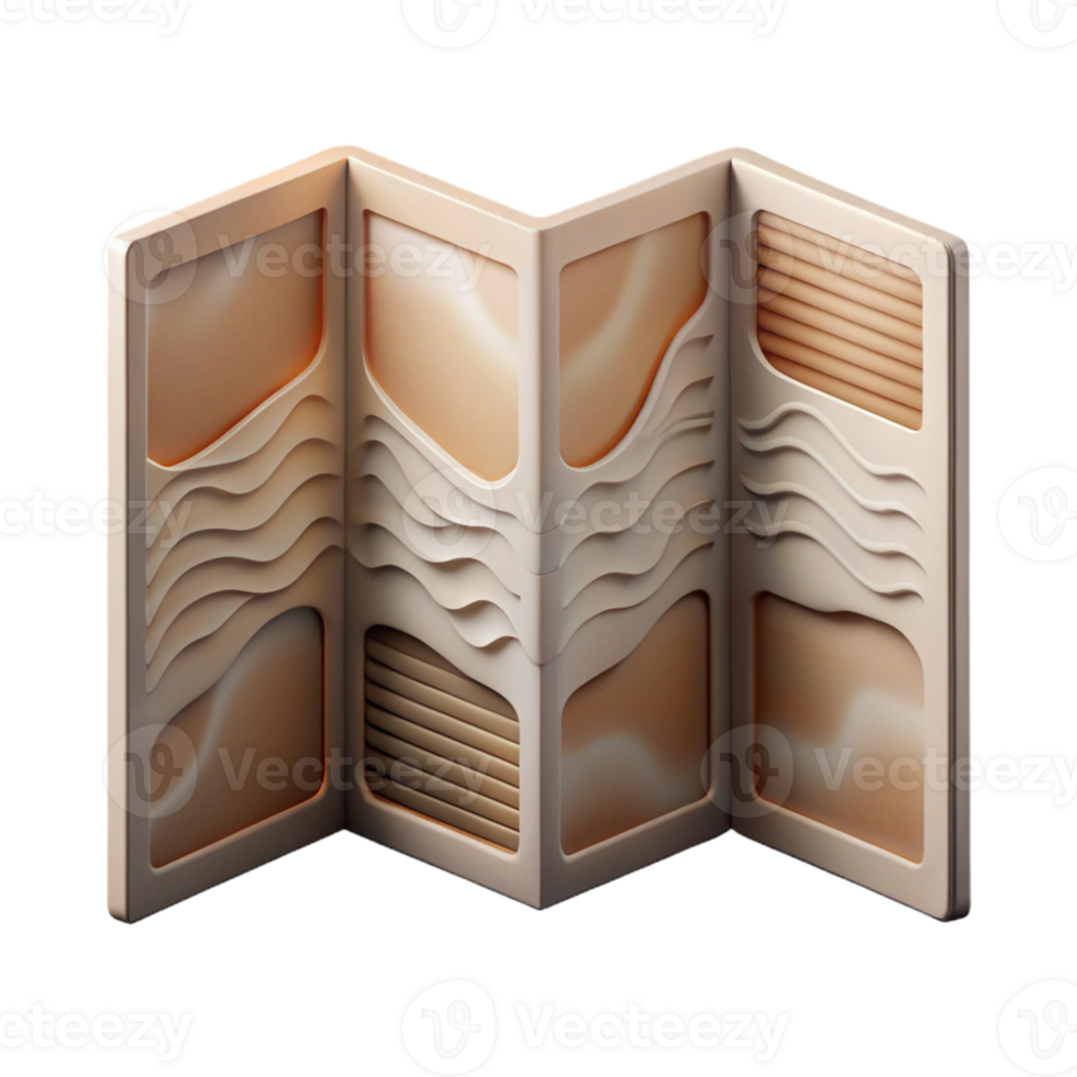 magnificent modern Brochure Design with Transparent Background professional png