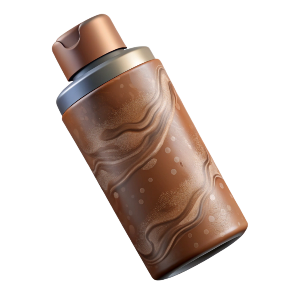 dramatic rustic Brown Dry Shampoo Bottle Transparent Background original png