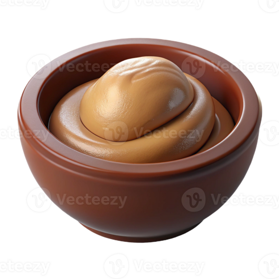 impressive creative Brown Shaving Soap in Bowl Element high quality png