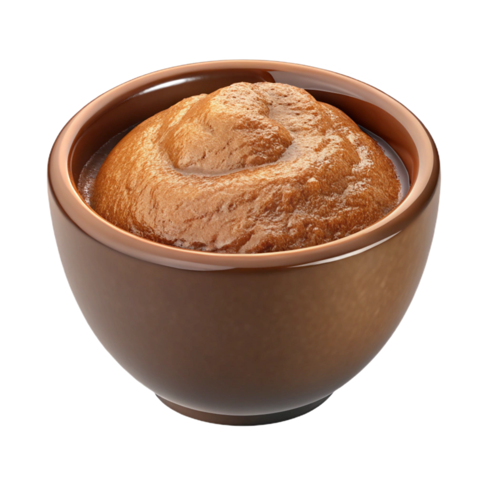 beautiful vintage Brown Sugar Scrub in Bowl Transparent Background professional png