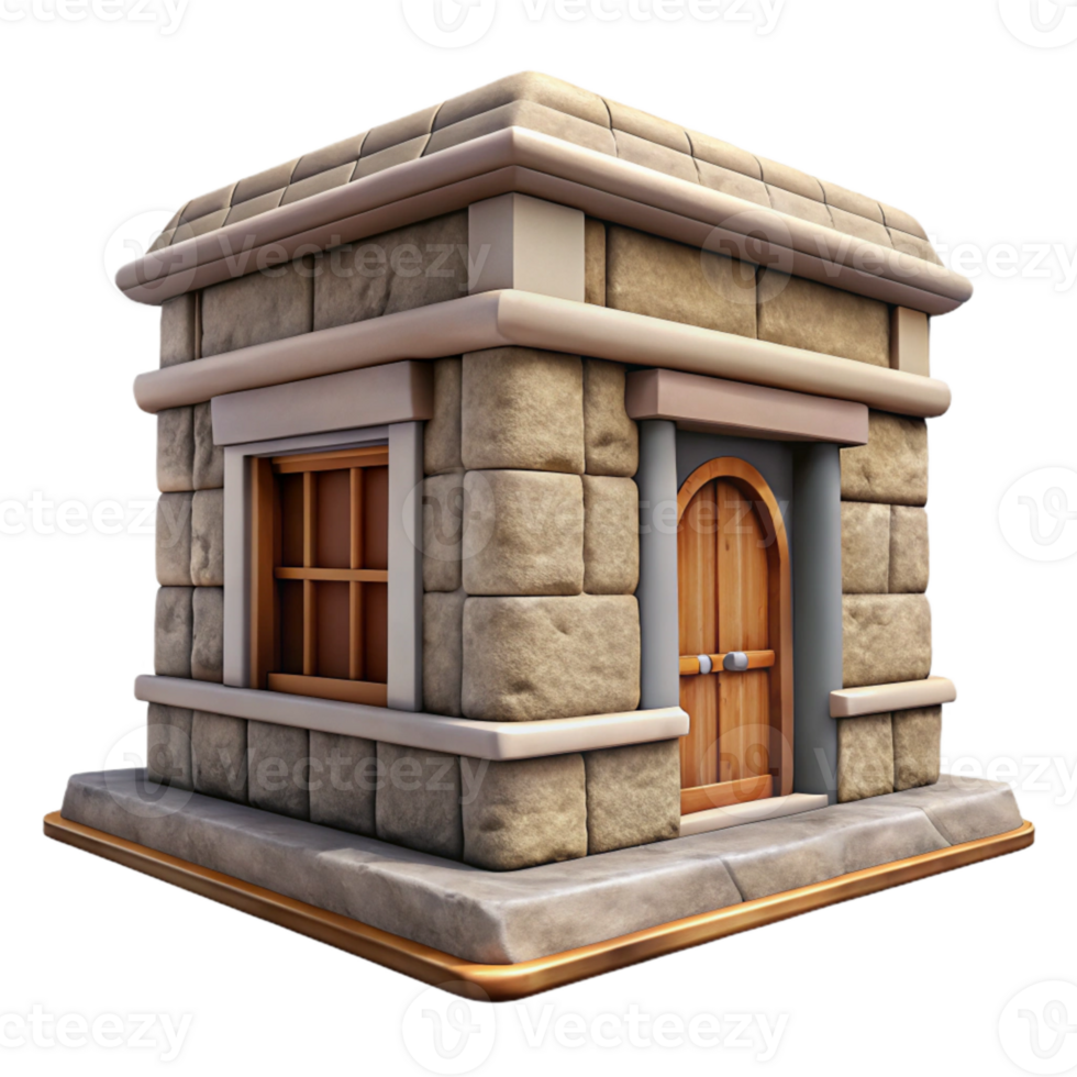 elegant abstract Building Facade Stone Texture Isolated exclusive png