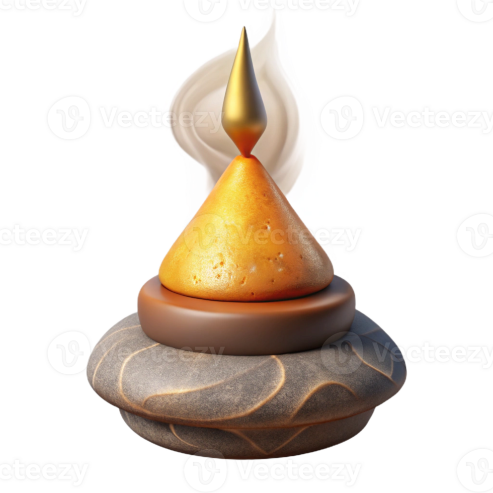 impressive traditional Burning Incense Cone Transparent Background professional png
