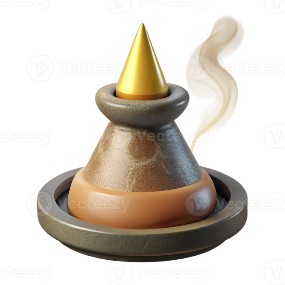 impressive classic Burning Incense Cone Transparent Background exclusive png