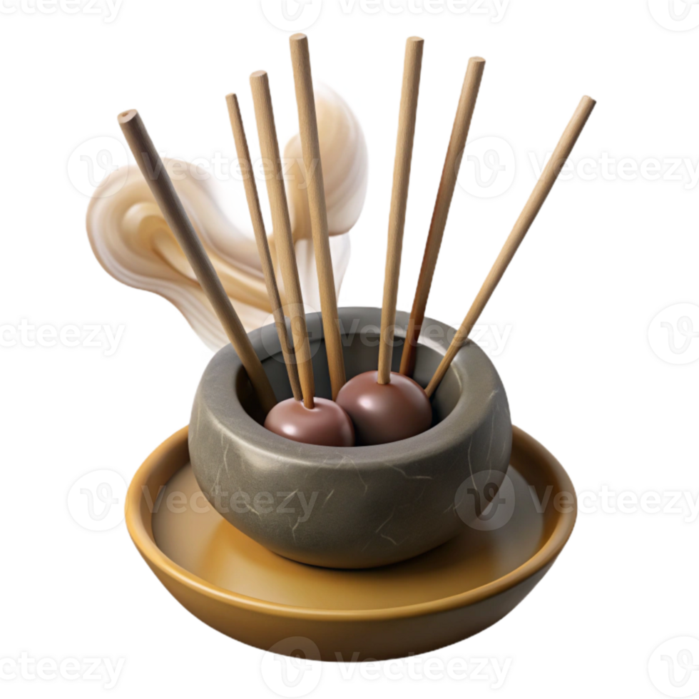 magnificent traditional Burning Incense Sticks Isolated Cutout Element high quality png