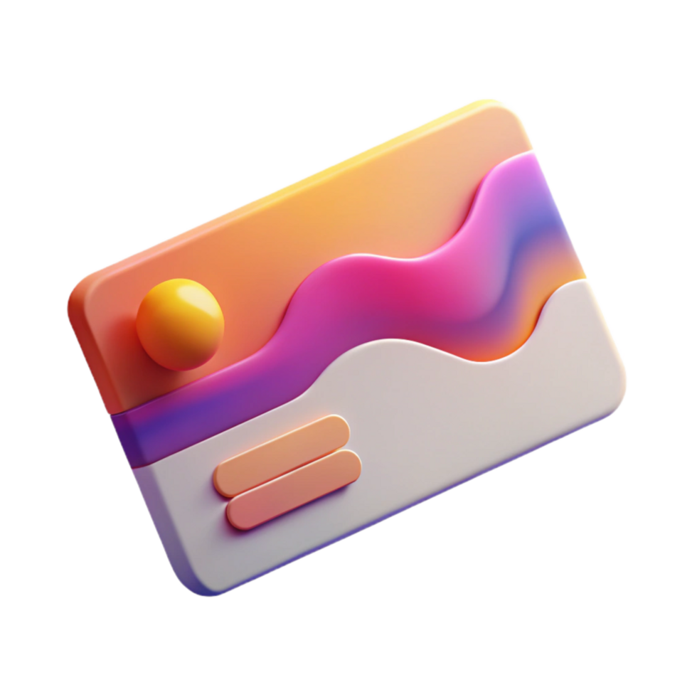 impressive contemporary Business Card Mockup Gradient Background Transparent Background Cutout authentic png