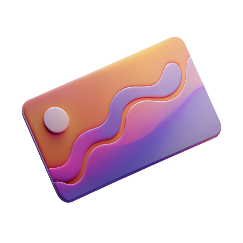 impressive classic Business Card Mockup Gradient Background Transparent Background Cutout high resolution png