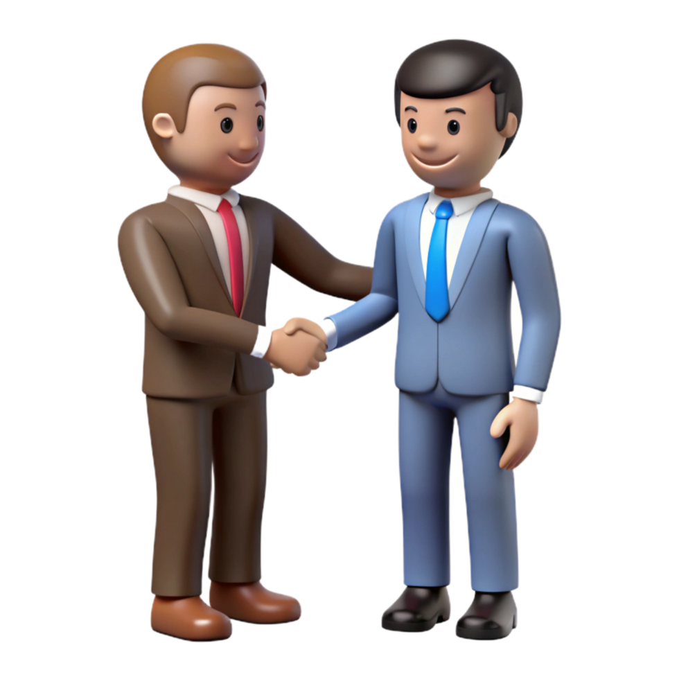 magnificent classic Businessman Silhouette Shaking Hands Cutout genuine png