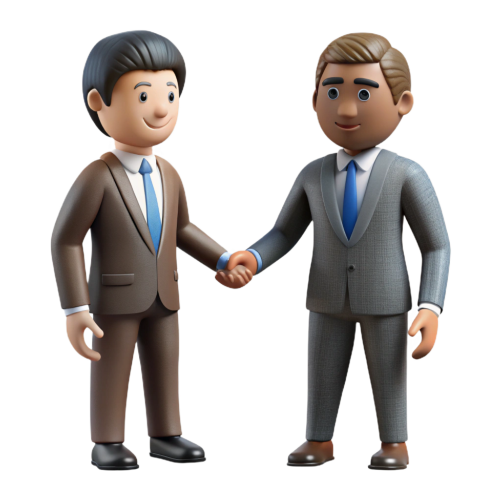 extraordinary rustic Businessman Silhouette Shaking Hands Cutout genuine png