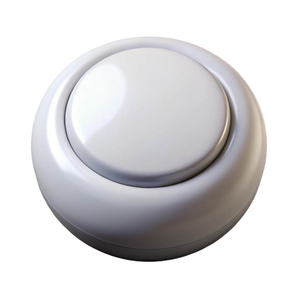 wonderful modern Button Round White Isolated detailed png