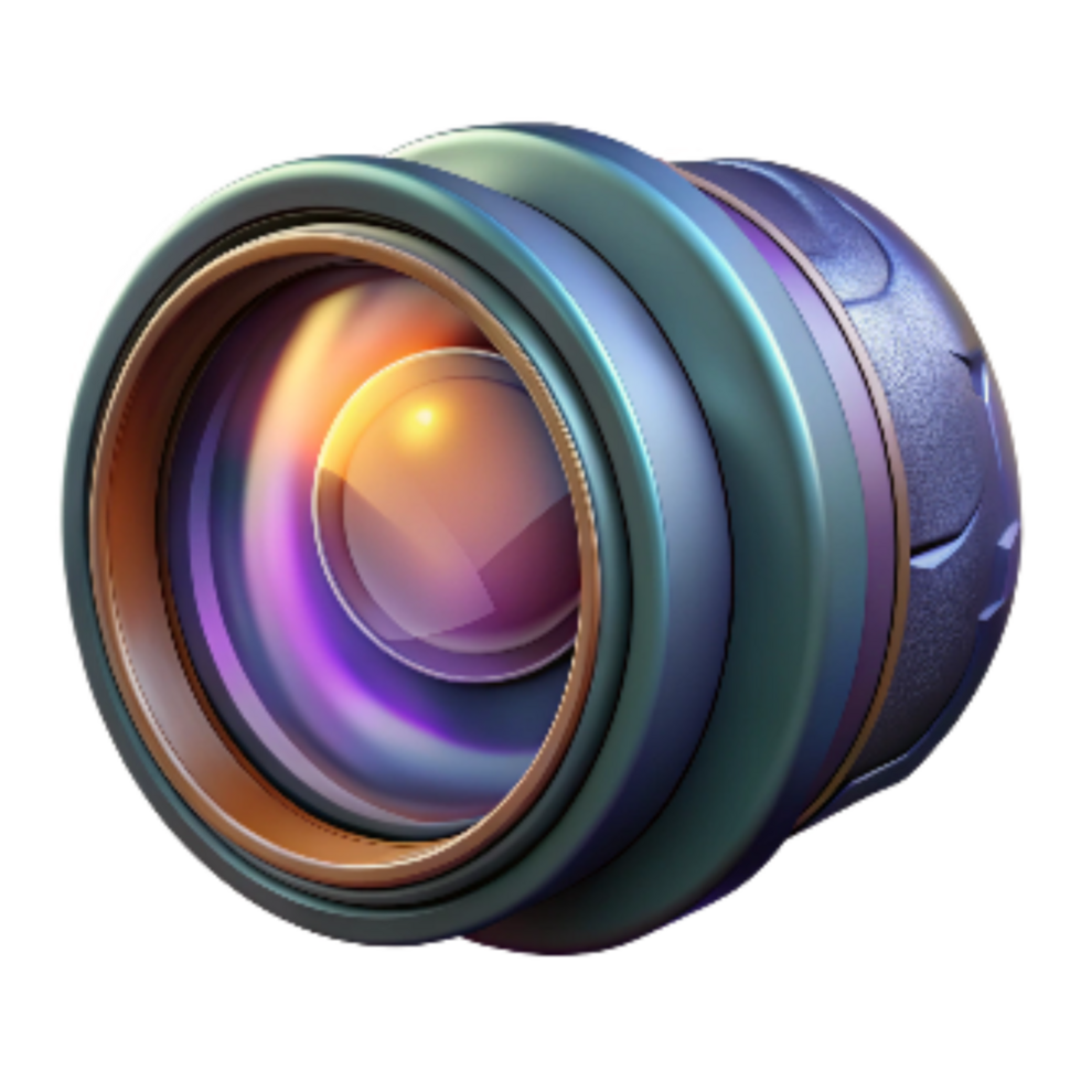 impressive abstract Camera Lens Close Up Isolated exclusive png