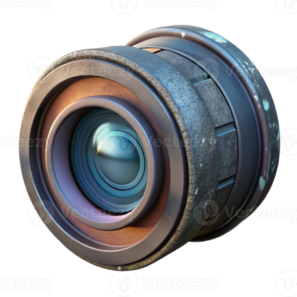 magnificent classic Camera Lens Close Up Isolated 4K png