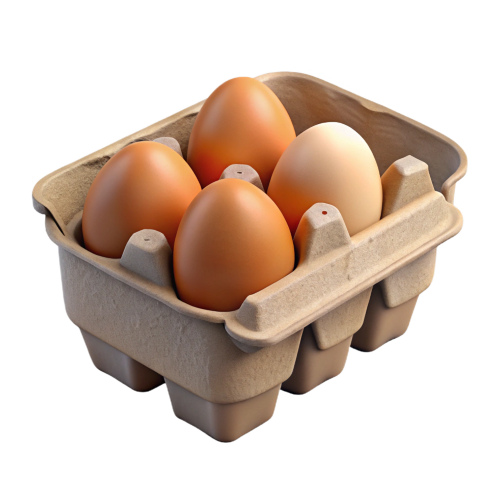 beautiful artistic Carton of Eggs Cutout Transparent Background professional png