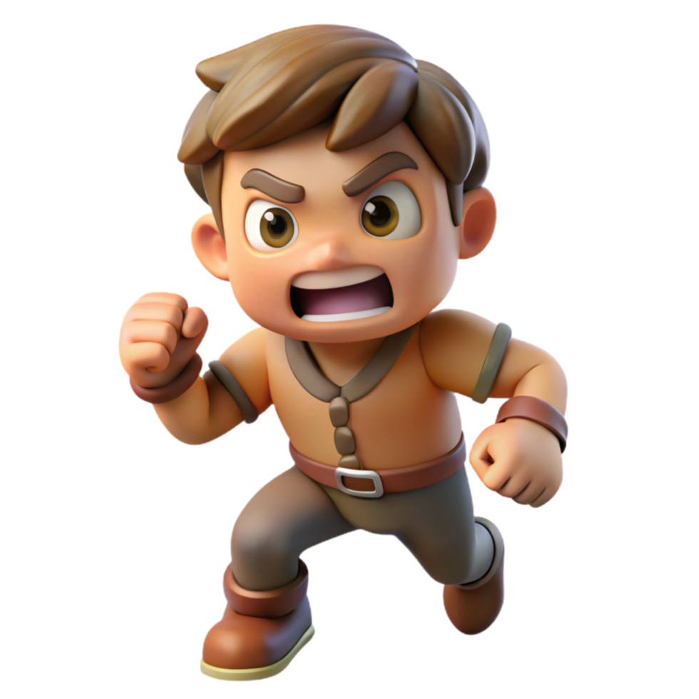 stunning artistic Cartoon Character Attacking Animation Transparent original png
