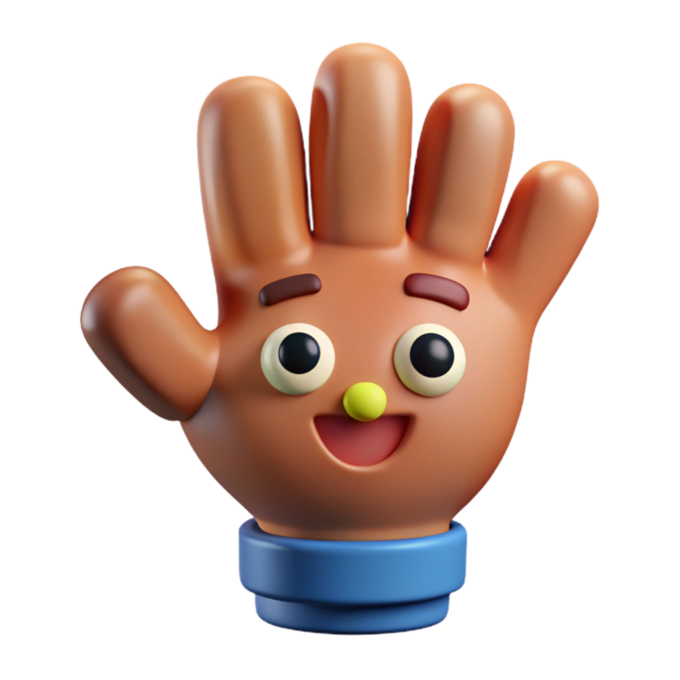 wonderful traditional Cartoon Character Hand Cutout high resolution png