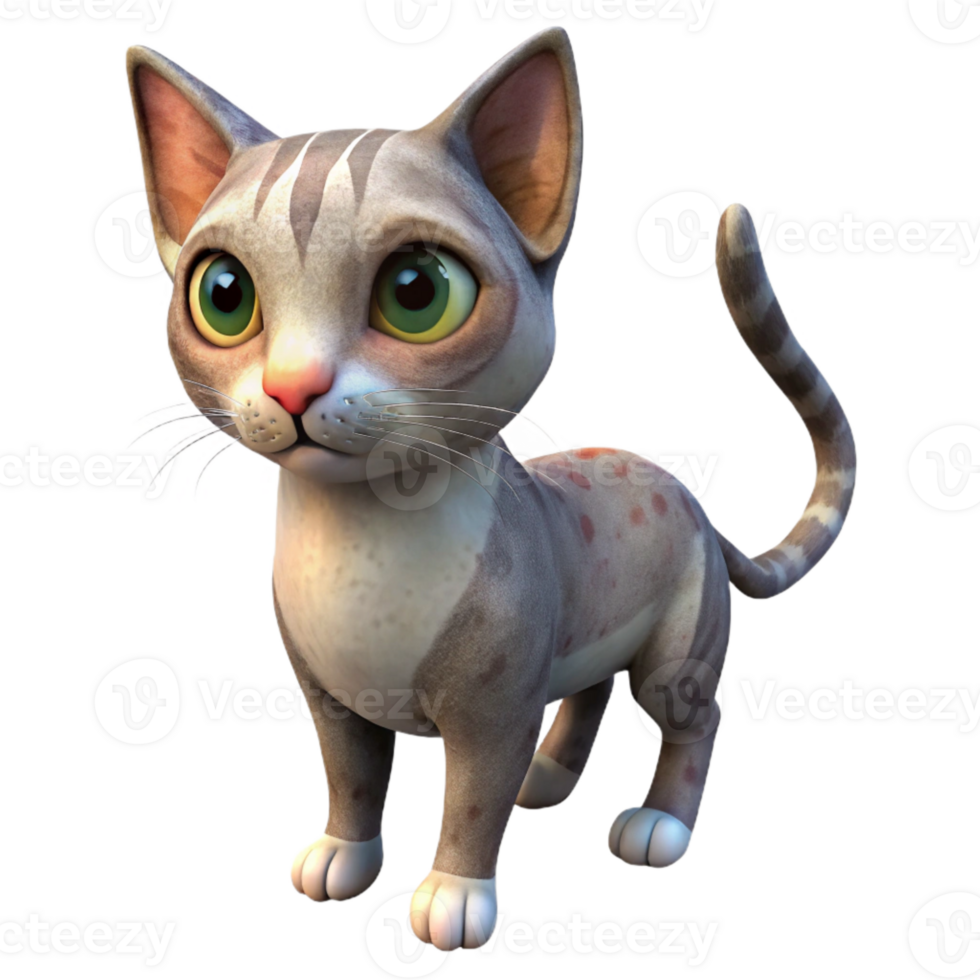 impressive vintage Cat Isolated with Curious Expression high quality png