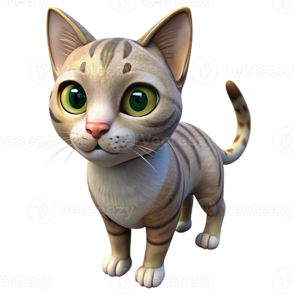 serene minimalist Cat Isolated with Curious Expression exclusive png