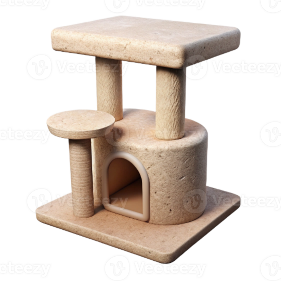 stunning classic Cat Scratching Post Transparent Background genuine png