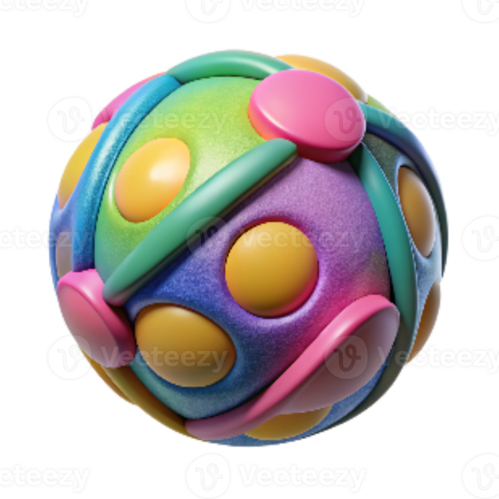 wonderful rustic Cat Toys Colorful Balls Isolated Element with Transparent Background 4K png