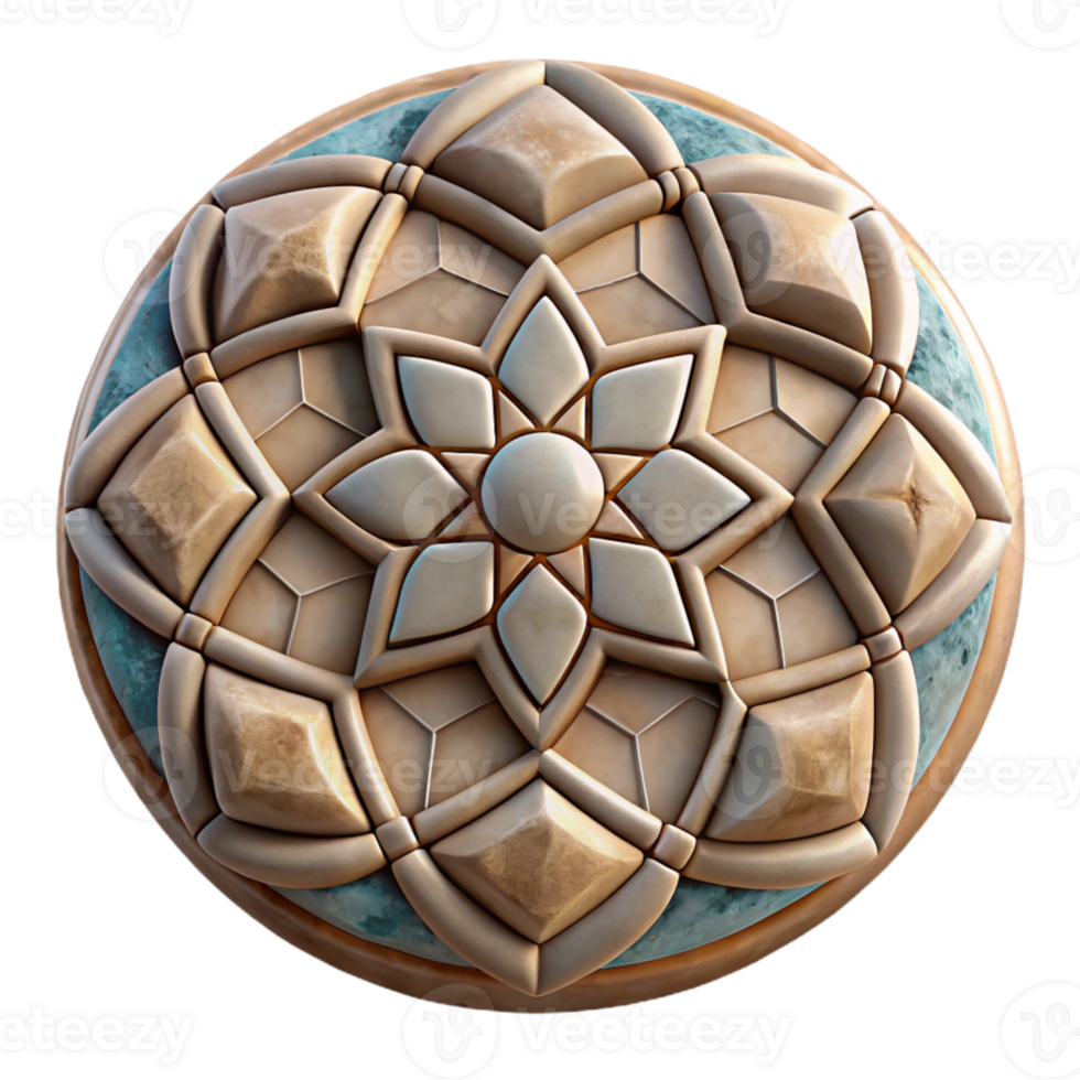 impressive contemporary Ceramic Tile Mosaic Pattern Isolated 4K png