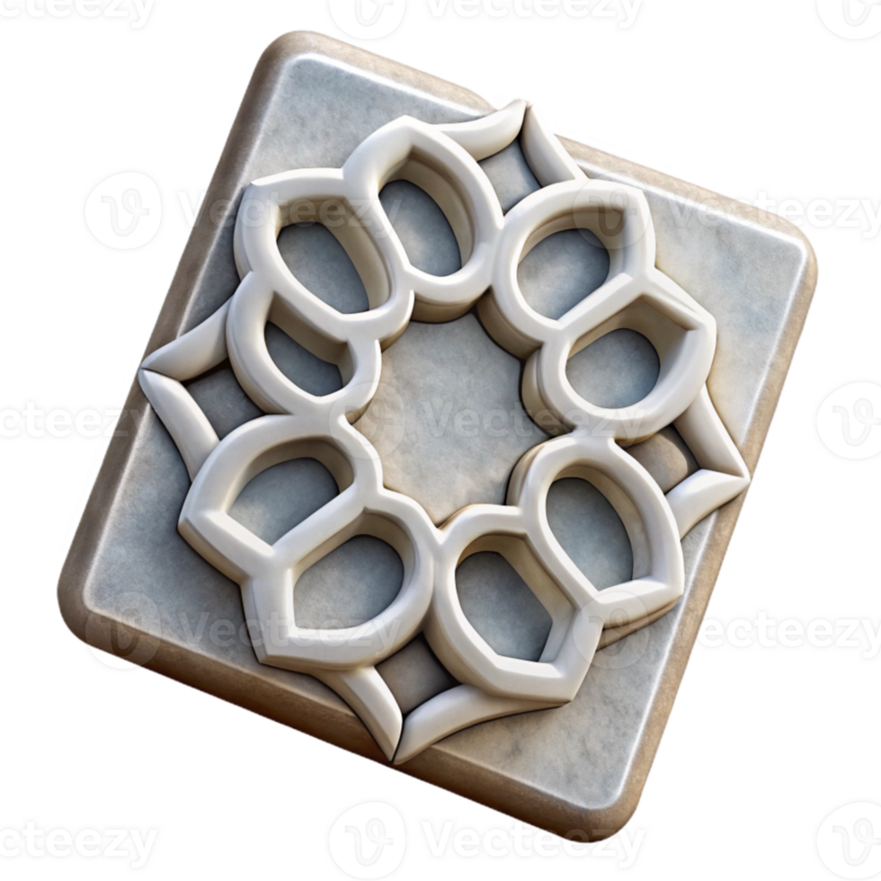 elegant abstract Ceramic Tile White Grout Cutout Element professional png