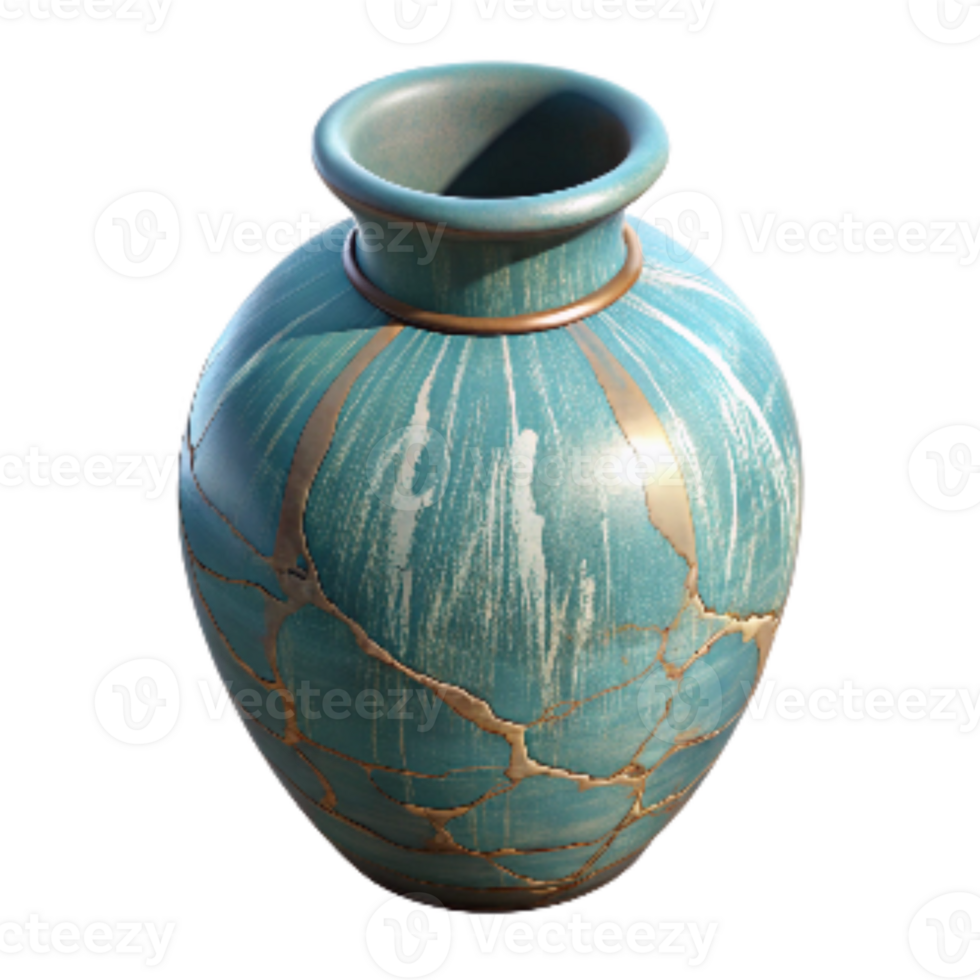 magnificent abstract Ceramic Vase with Modern Design Isolated original png