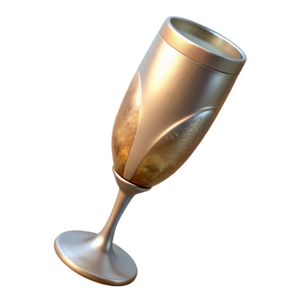stunning classic Champagne Flute Transparent Background detailed png