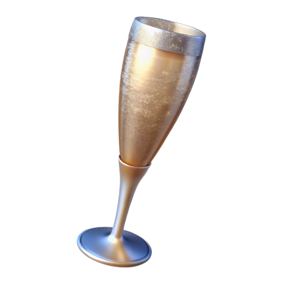 magnificent modern Champagne Flute Transparent Background 4K png