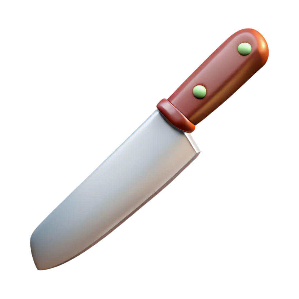 vibrant abstract Chef Knife Cutout Transparent Background authentic png