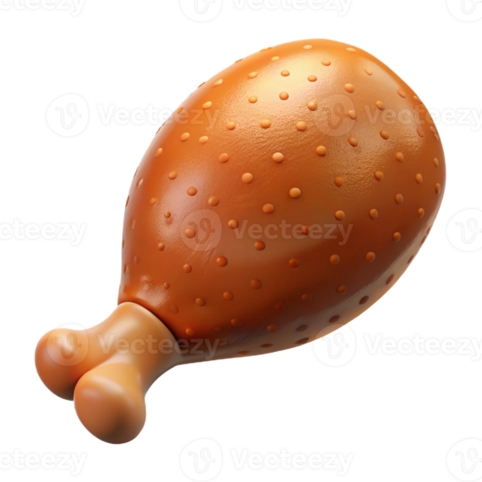 elegant artistic Chicken Leg Roasted Transparent Background genuine png