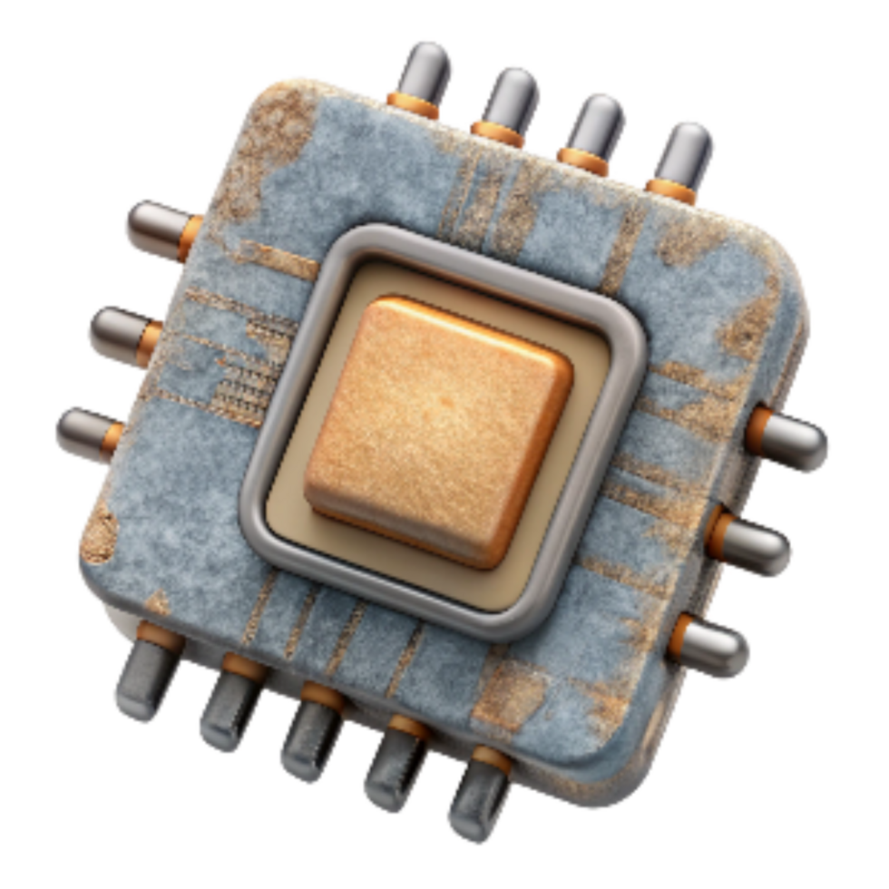 elegant classic Circuit Board Microchip Detail Cutout detailed png