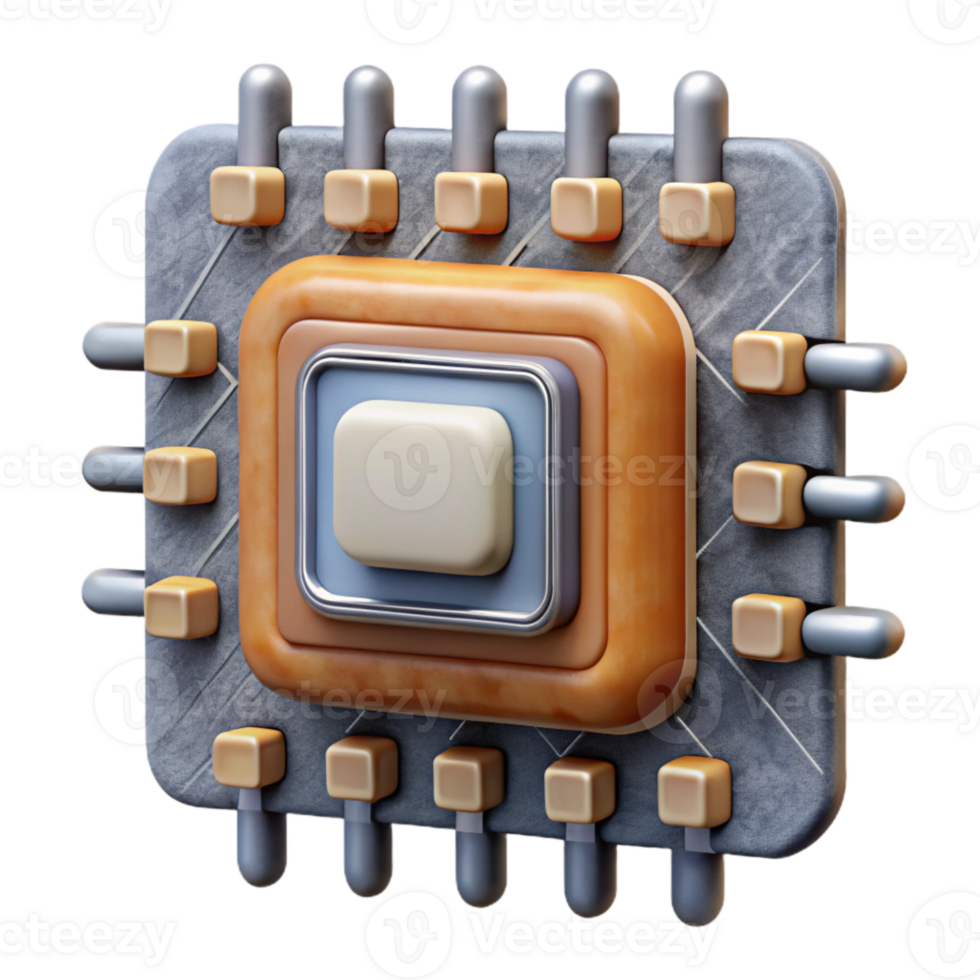 dramatic contemporary Circuit Board with Integrated Circuits Isolated high quality png