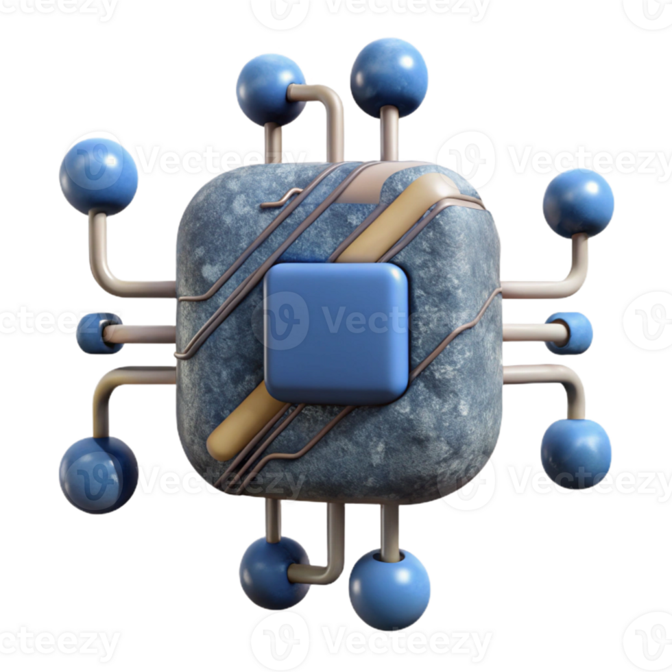 impressive abstract Circuitry Network with Data Transfer Isolated high resolution png