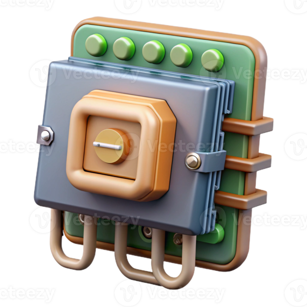 stunning classic Circuitry System with Power Supply Isolated professional png