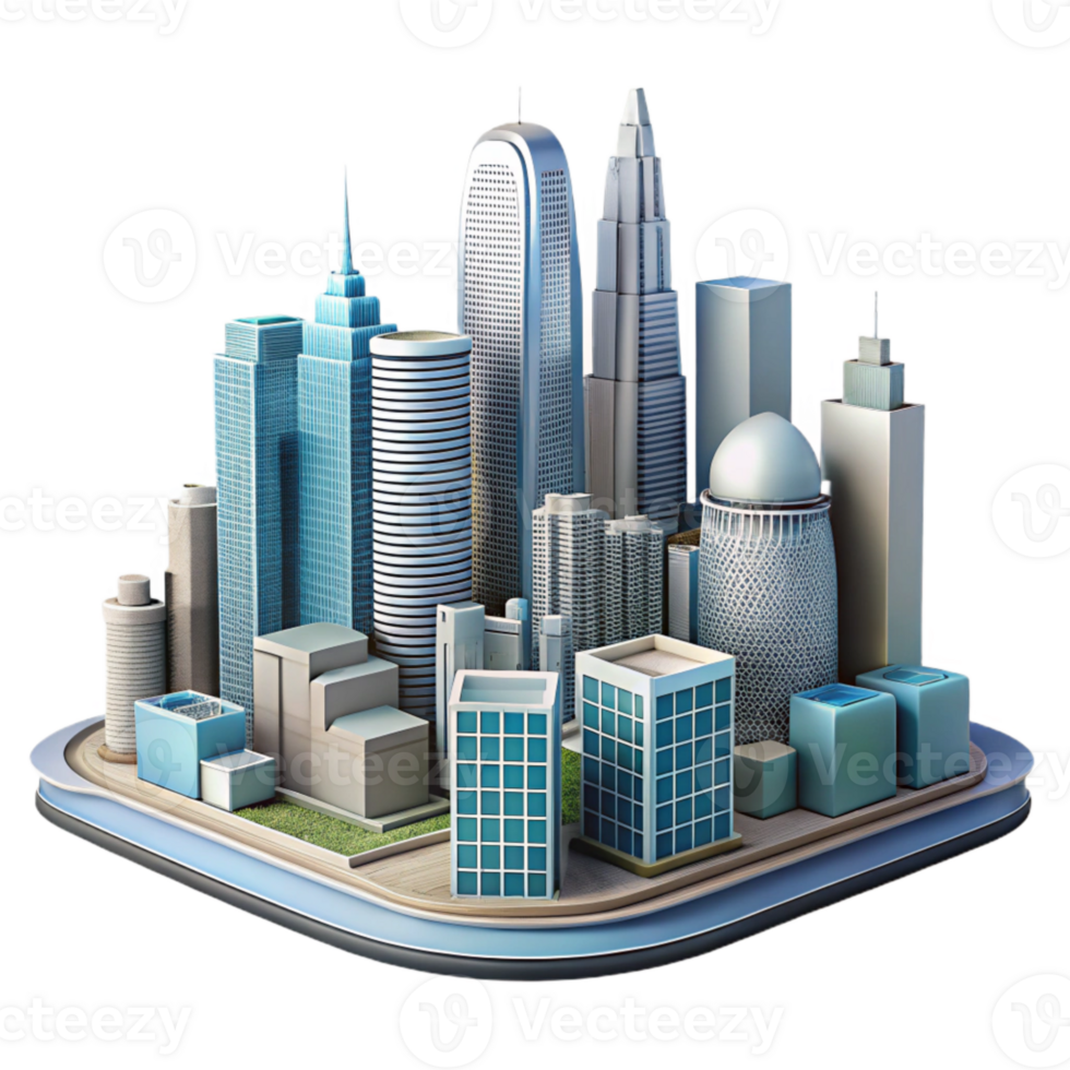 extraordinary abstract Cityscape Buildings Skyscrapers Modern Architecture Transparent Background original png