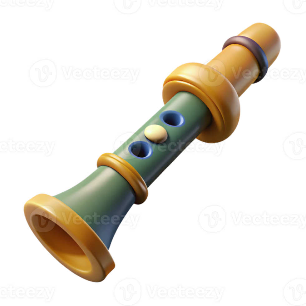 serene classic Clarinet with Reed Isolated Element high resolution png
