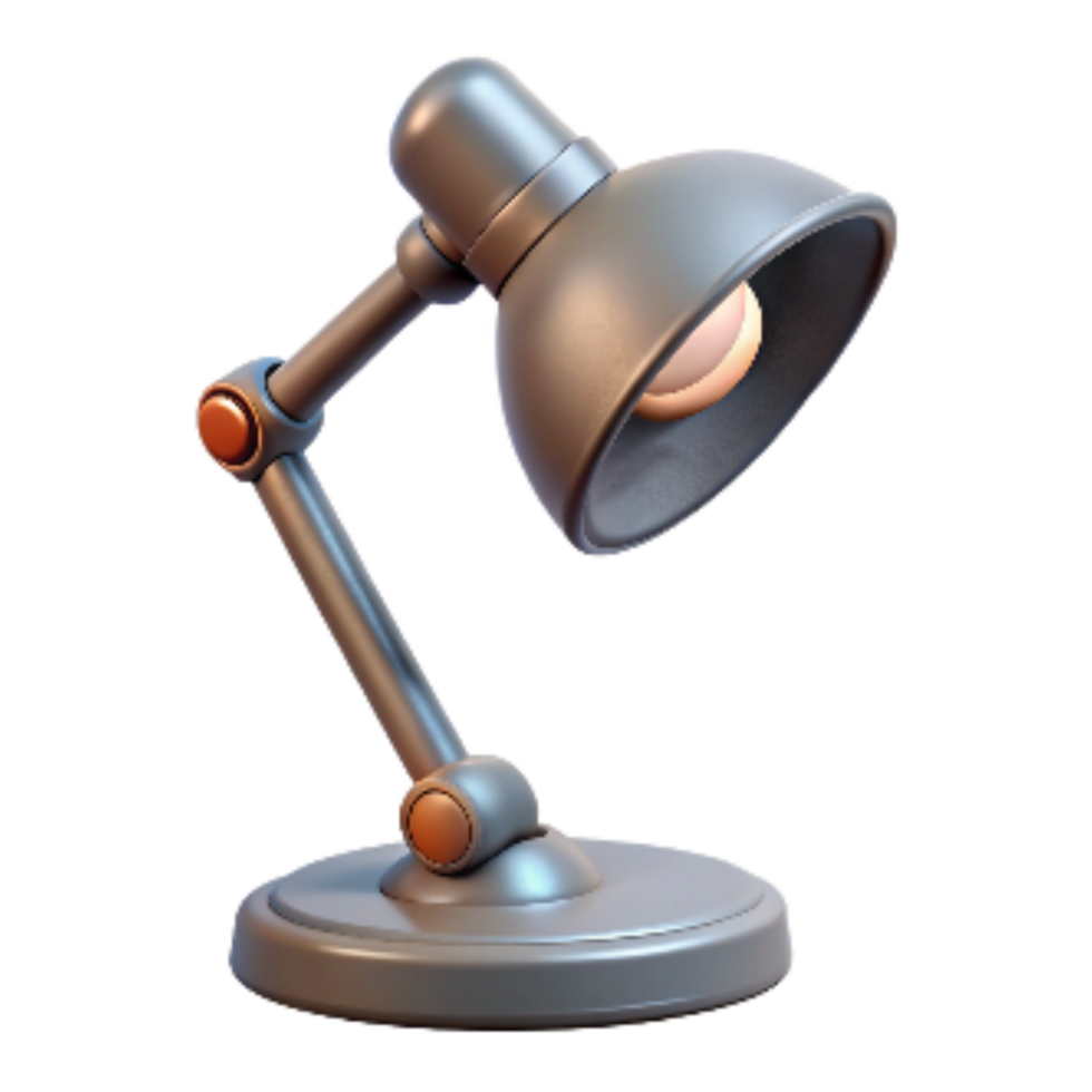 dramatic abstract Classic Desk Lamp with Adjustable Arm Transparent Background original png