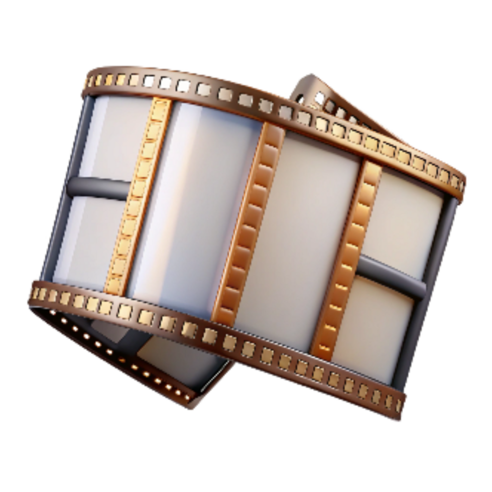 beautiful contemporary Classic Filmstrip with Blank Frames Transparent Background original png