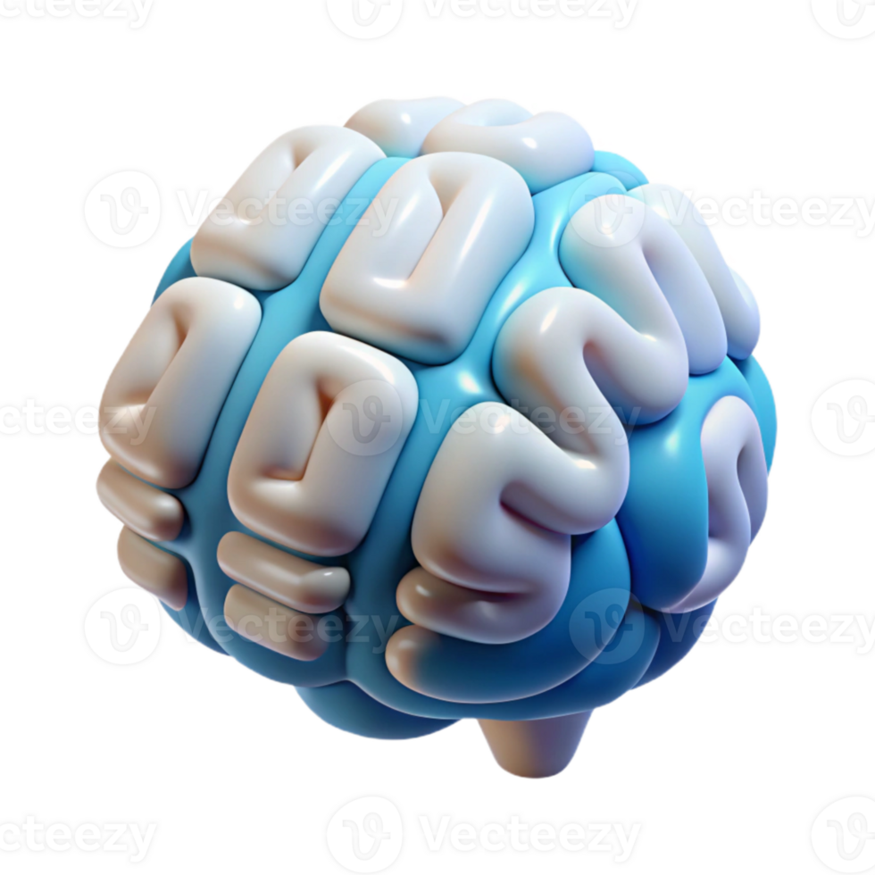 elegant creative Clean Ai Brain Icon Isolated on Transparent Background professional png
