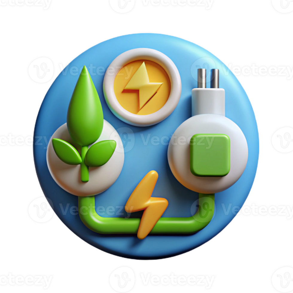 wonderful classic Clean Energy Symbols Icon Set Cutout authentic png