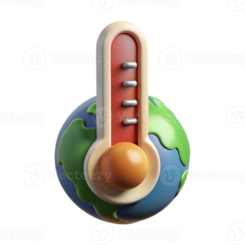 extraordinary creative Climate Change Thermometer Rising Isolated high resolution png
