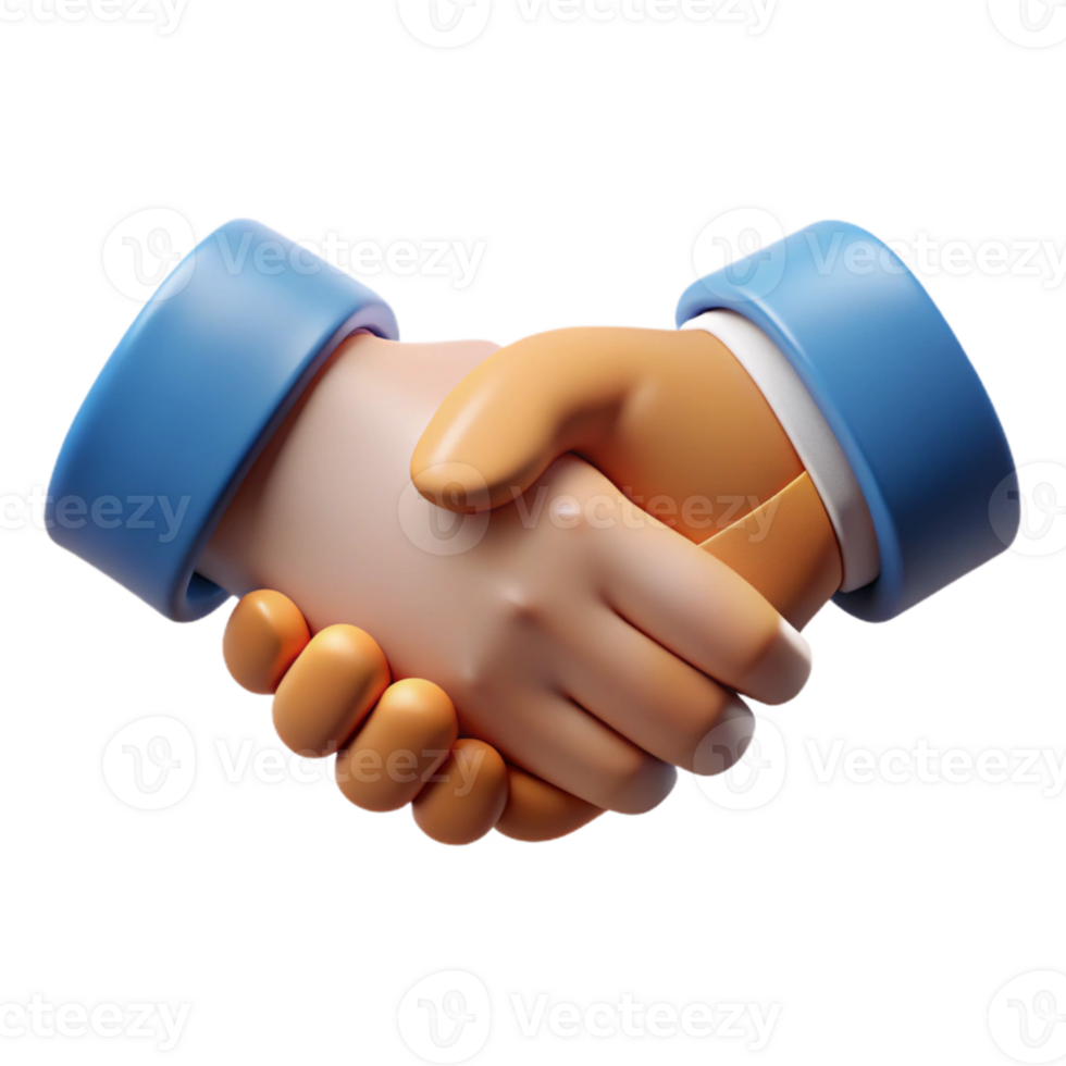 dramatic abstract Close Up Handshaking on Deal Transparent Background original png
