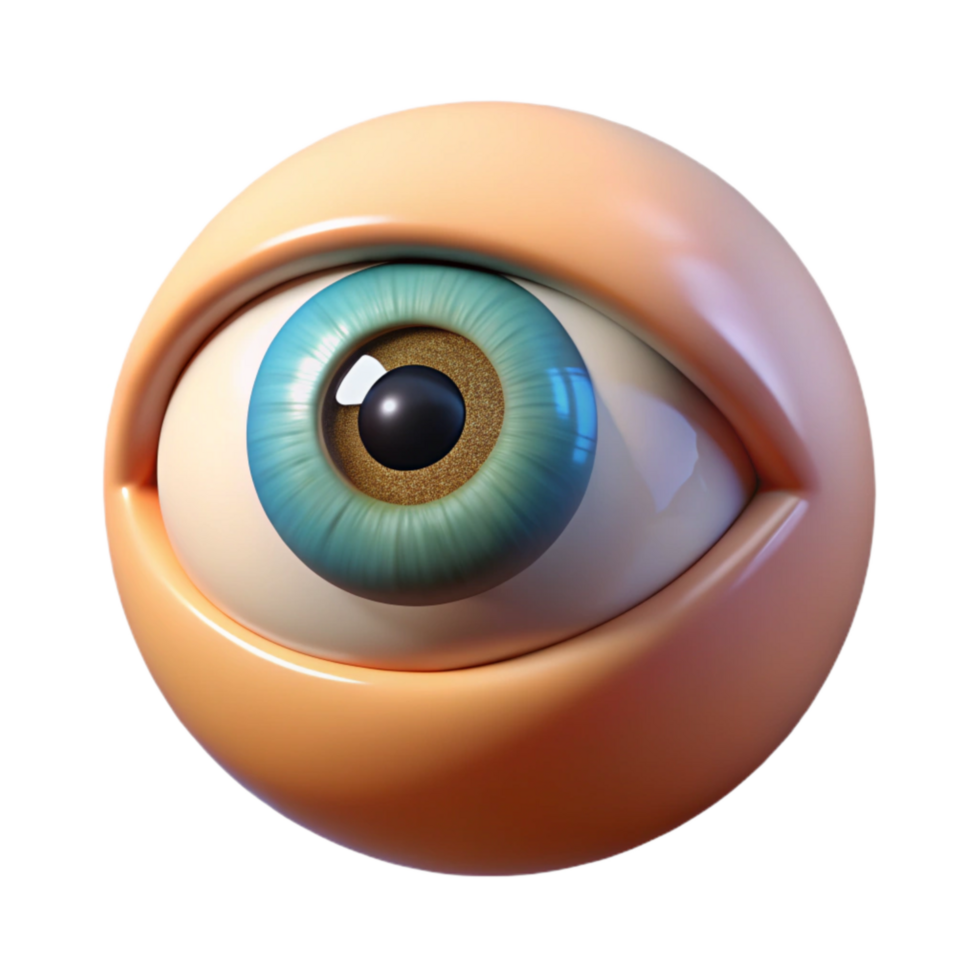 magnificent artistic Close Up of Eye with Peaceful Expression Transparent Background premium png